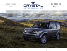 Tablet Screenshot of crystalmotorcompany.co.uk